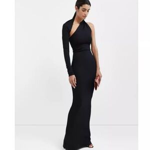Marcella Women's Manhattan One Shoulder Gown black, SIZE MEDIUM